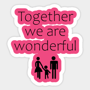 Wonderful Family Sticker